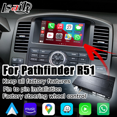 日産パスファインダー R51 ナバラ D40 IT08 08IT 用ワイヤレス Carplay Android 自動インターフェース Lsailt 製