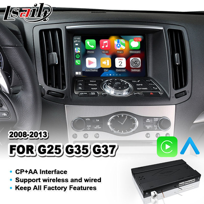 Lsailt Carplay インターフェイス Infiniti G25 G35 G37 Skyline 370GT (V36) 2008-2013 年