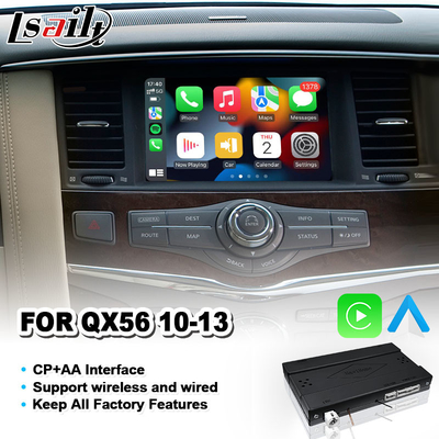 Infiniti QX56 2010-2013のためのLSailt AAの統合の無線Carplayインターフェイス
