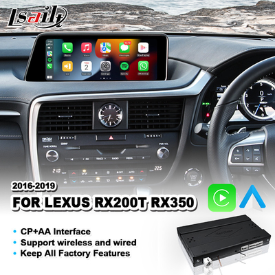 Lexus RX350 RX200T RX 350のマウス制御2016-2019年のためのLsailt無線人間の特徴をもつ自動Carplayのインターフェイス