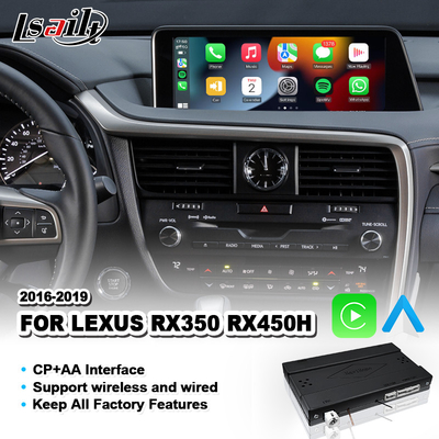 RX450H RX350 RX 350のマウス制御2016-2019年のためのLsailt Lexus Carplayインターフェイス