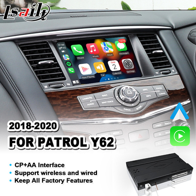 Lsailt日産・パトロールY62 2018-2020年のための無線人間の特徴をもつ自動Carplayの統合インターフェイス