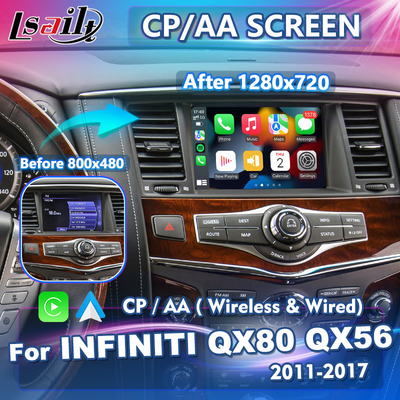 Infiniti QX80 QX56 2011-2017年のための無線人間の特徴をもつ自動Carplay 8のインチHDスクリーン