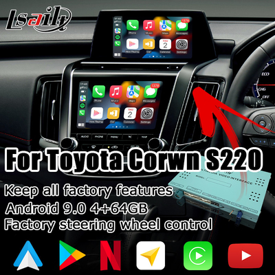 トヨタ クラウン S220 18-23 Android ワイヤレス carplay android 自動マルチメディア アップグレード