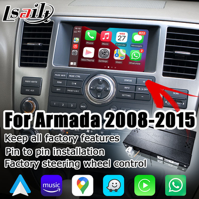 工場スクリーンの無線carplay人間の特徴をもつ自動車との日産・アルマーダTA60適合