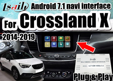 2014-2018年のOpel Crossland Xの記章のための人間の特徴をもつ7.1台の車ビデオ インターフェイスはmirrorlinkのsmartphone、二重窓を支える