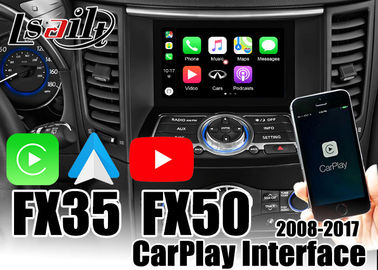 InfinitiのためのCarplayインターフェイスを映す人間の特徴をもつ自動車2012-2018 FX35 FX50