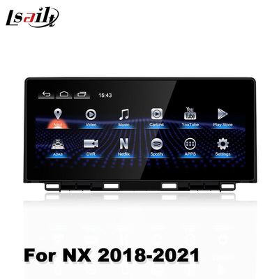 Lsailt Lexus NX NX300 NX300h 2018-2021 gpsのマルチメディア・システムの人間の特徴をもつスクリーンのための10.25インチ車の運行