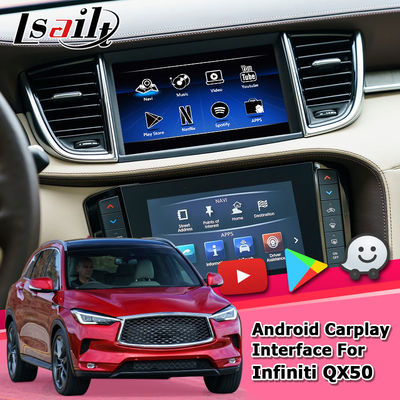 Carplayの運行Gpsの人間の特徴をもつ運行ビデオ インターフェイスInfiniti QX50 2018年