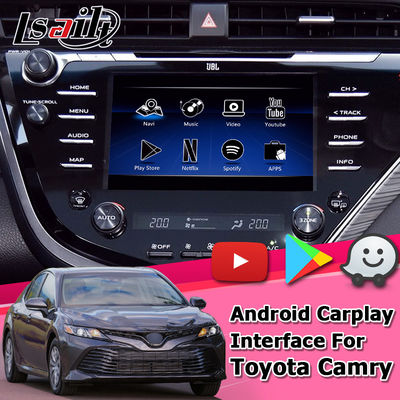 タッチスクリーンのCarplay人間の特徴をもつ自動ビデオ インターフェイス トヨタ・カムリBluetooth Wifi USB