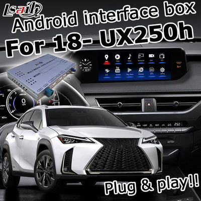 Lexus UX250h UX200 ES LS等のcarplay任意のための人間の特徴をもつ自動carplayビデオ インターフェイス箱