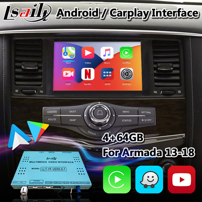 人間の特徴をもつ車無線人間の特徴をもつ自動Carplayの日産・アルマーダのためのビデオ インターフェイス箱