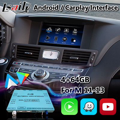 Lsailt Carplayの人間の特徴をもつマルチメディアはNetFlix YandexとInfiniti M37S M37のためにインターフェイスする