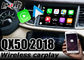 人間の特徴をもつ自動Youtubeの演劇箱が付いている2018年のInfiniti QX50無線Carplayのインターフェイス