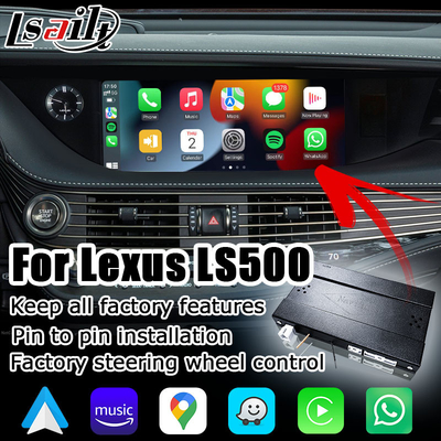 インターフェイスを映すLexus LS500 LS500h LS350の無線carplay人間の特徴をもつ自動スクリーン