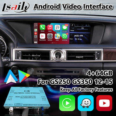 Lsailt Androidカービデオインターフェイス Lexus GS250 GS350 GS450h GS300h GS L10 2012-2015
