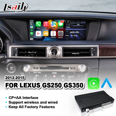 Lexus GS250 GS350 GS 350 2012-2015年のためのCarplay無線人間の特徴をもつ自動インターフェイス