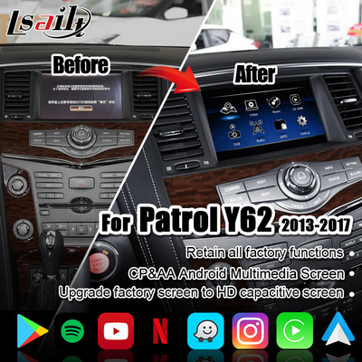 無線CarPlayのパトロール日産・アルマーダ、YouTubeの改善の表示のためのLsailt車のマルチメディア スクリーン