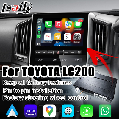 トヨタ・ランドクルーザーLC200 OEM様式の無線carplayアンドロイドの自動マルチメディアは改善をインターフェイスさせる