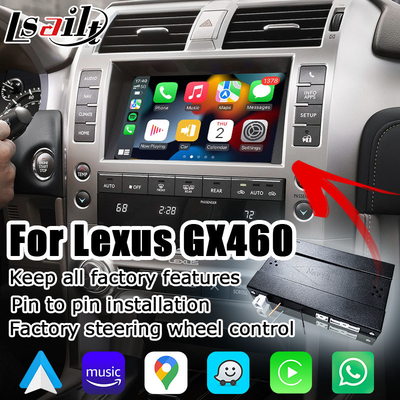 Lexus GX460 OEM様式のためのAppleのcarplay人間の特徴をもつ自動改善改善を統合するため