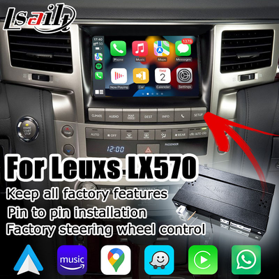 Lexus LX570無線Carplay人間の特徴をもつ自動OEM様式の改善インターフェイス箱