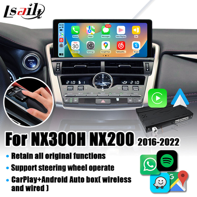 NX NX200T、Linuxシステム、ミラー リンクとのNX300h 2016-2022年のためのLsailt Lexus CarPlayインターフェイス
