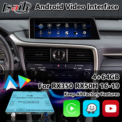 LSAILT Androidカープレイインターフェース レクスス RX 450h 200T 350 450L 350L 300 F スポーツ 2016-2019