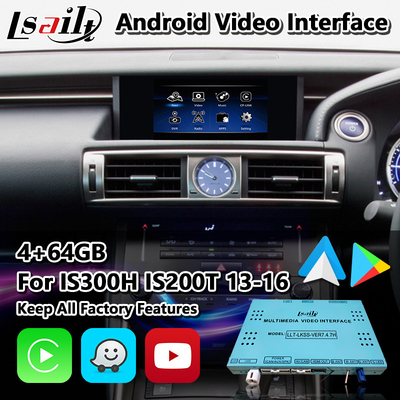 Lsailt Android マルチメディアインターフェイス Lexus IS 300h 250 350 200t 300 AWD F Sport XE30 2013-2016