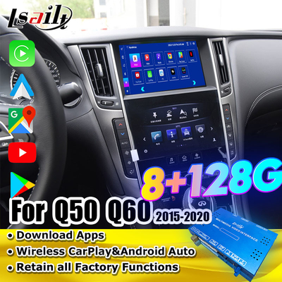 インフィニティ Q50 Q60 2014-2020 カープレイインターフェイス,Androidナビゲーションボックス