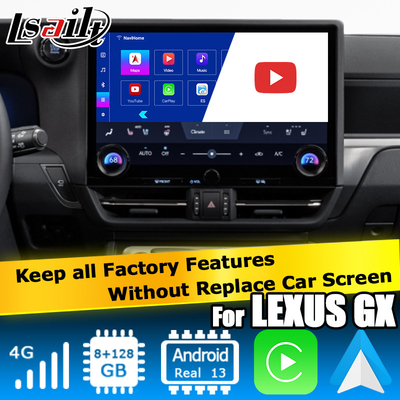 Lexus GX550 GX550h アンドロイド13 ビデオインターフェース ベース 퀄컴 6125 8+128GB