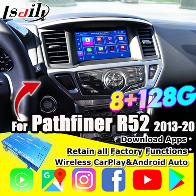 ニッサンマルチメディアインターフェイス 8G Android 13 パスファインダーR52 2013-2020 アルマダパトロールのインフォテインメントインターフェイス