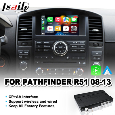 無線Android自動統合カープレイインターフェース 2008-2013年 ニッサン パスファインダー R51 ナバラ D40