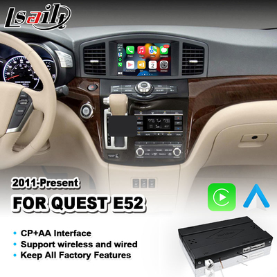 Android Auto CP AAビデオカープレイインターフェース 2011-2022年 ニッサン・クエスト E52
