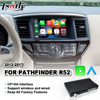 Lsailt Android オート ワイヤレス カープレイ インターフェイス 2012-2017 Nissan パスファインダー R52