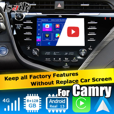 タッチスクリーンのCarplay人間の特徴をもつ自動ビデオ インターフェイス トヨタ・カムリBluetooth Wifi USB