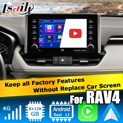 8+128GB アンドロイド 13 カープレイ アンドロイド インターフェース For Toyoat RAV4 2019 To Present Touch N Go 3