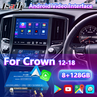 LSAILT アンドロイドマルチメディアビデオインターフェース 2012-2018 トヨタクラウンS210 AWS210 GRS210 GWS214 マジェスタアスリート