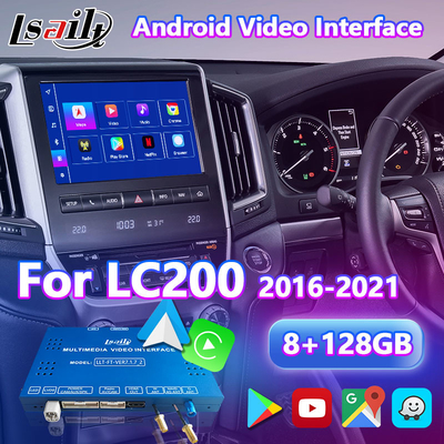 LSAILT 2016-2021年のAndroidマルチメディアビデオインターフェース トヨタランドクルーザー LC 200 GXL VX VXR VX-R サハラ LC200