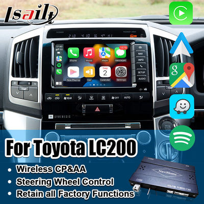 プラグアンドプレイ Apple CarPlayインターフェイス for Land Cruiser 200 2013-2021 多言語,360カメラ,逆カメラサポート
