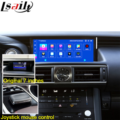 レクサス Android スクリーン Android 13 マルチメディアディスプレイ 8コア Qulcomm for LEXUS IS200T IS300H IS350 ジョイスティックコントロール、YouTube、Google Play、CarPlay対応