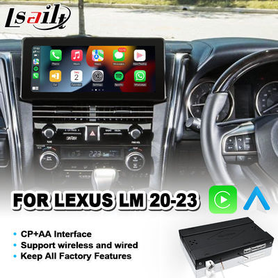 2020-2023 レクサス LM 350 LM300h LM350 純正ディスプレイ用 Lsailt OEM CarPlay インターフェースモジュール ワイヤレス Android Auto