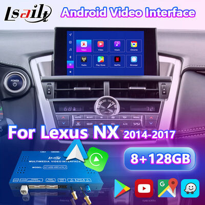 LSAILT Android マルチメディアビデオインターフェイス Lexus NX300h NX200t NX F-Sport タッチパッド制御 2014-2017