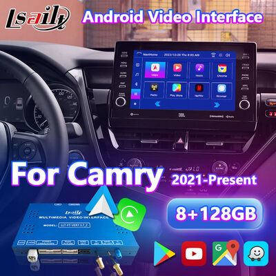 Lsailt Android Carplayナビゲーションビデオインターフェイス 2021-2024 トヨタ・キャムリーハイブリッド XSE XLE SL SE XV70