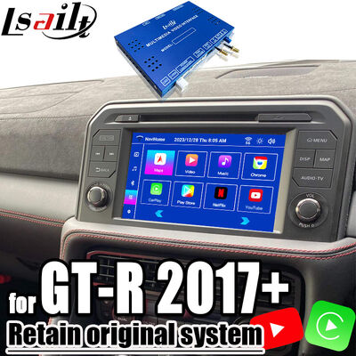 日産マルチメディアインターフェイス OEM Android アップグレード GT-R 2017 + 統合ワイヤレス CarPlay、YouTube、NetFlix、Android Auto