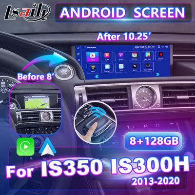 2013-2020年の Lexus IS 250 IS200T IS300 IS350 IS300h IS250用のAndroidカープレイマルチメディアスクリーン