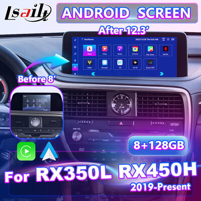 LSAilt Android Carplay マルチメディアスクリーン 2019-2021 レクサス RX 450h RX300 RX350L RX450hL RX350 RX450h