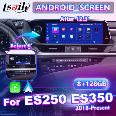Lsailt Android Carplay マルチメディアインターフェイス画面 2018-2021 レクサス ES 250 ES300h ES350 ES250用