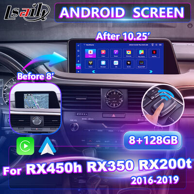 Lsailt Android マルチメディア Carplay 画面 2016-2019 レクサス RX RX450h RX350 RX200t RX300 RX450L RX350L