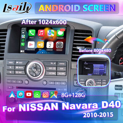 Lsailt Android Carplay マルチメディアスクリーン 2010-2015年 ニッサン・ナバラ D40