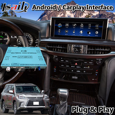 LSAILT Android Carplay マルチメディアビデオインターフェース 2016-2021年 Lexus LX 570 LX570